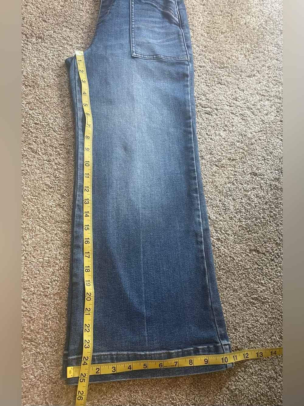 Evereve - Classic Wide-leg Denim Overalls - Size 25 - Picture 11 of 12